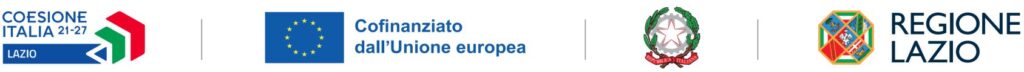 Coesione Italia 21-27, Cofinanziato dall'Unione europea, Repubblica Italiana, Regione Lazio