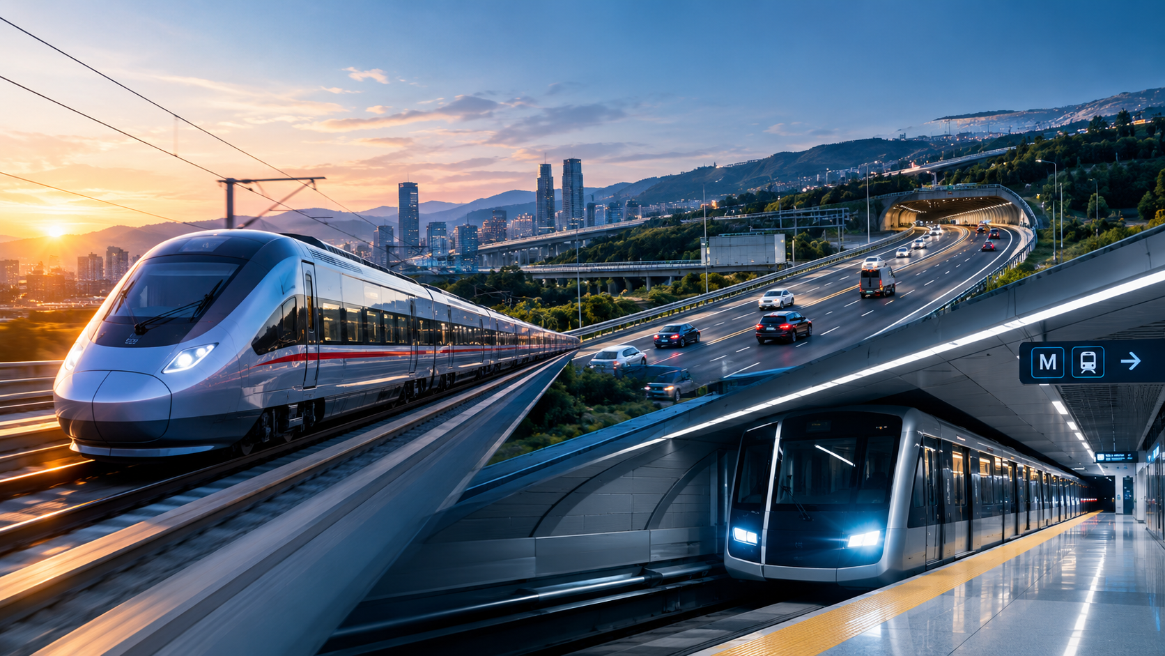 Railways, Metros & Highways